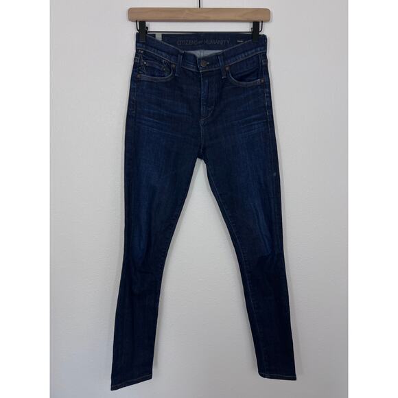 Citizens of Humanity Rocket High Rise Skinny Jeans Dark Wash Size 25 - Picture 1 of 9